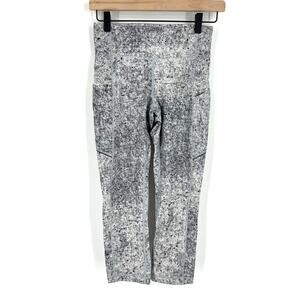 Lululemon Speed Up Crop 21" Antiqued Alpine White Multi Size 4